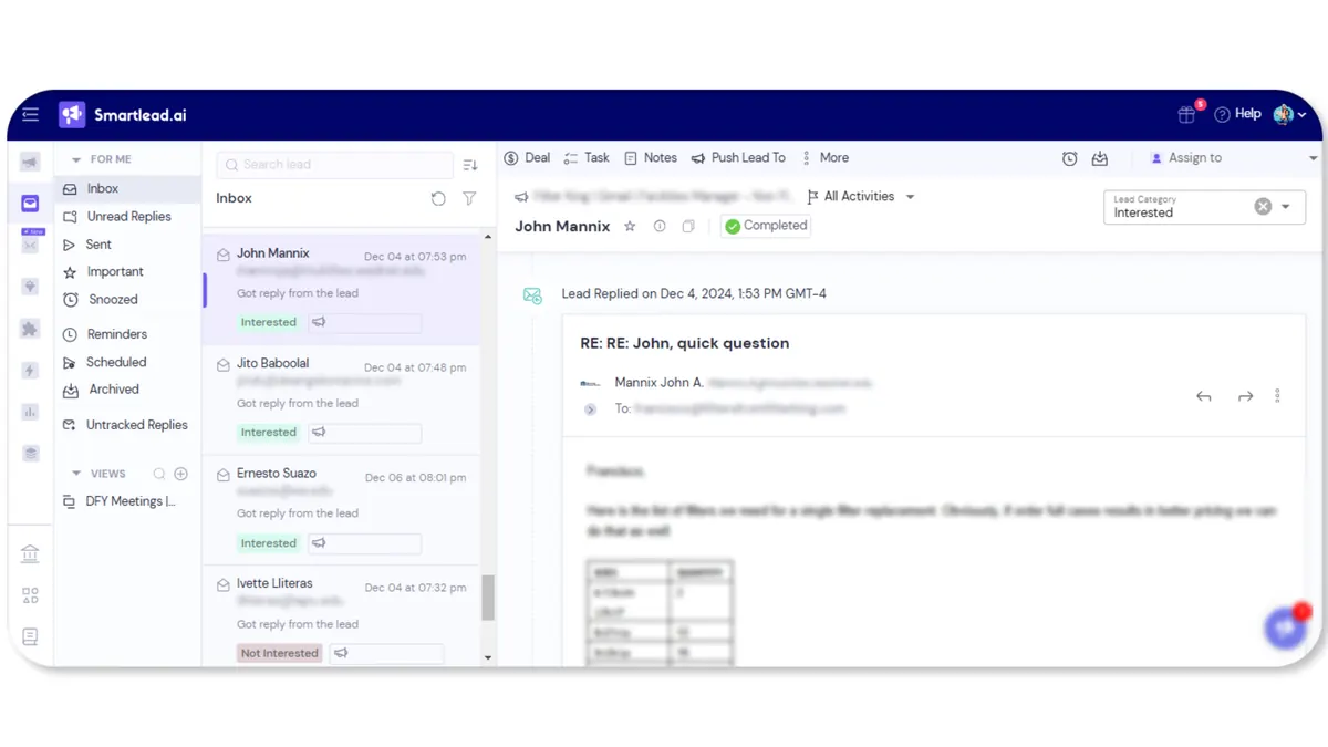 Smartlead.ai Workspace